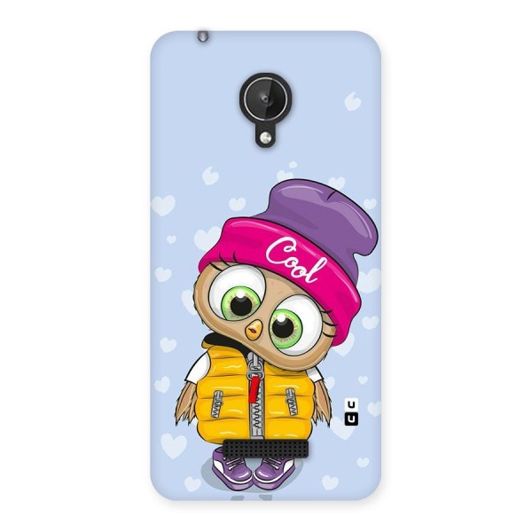 Cool Owl Back Case for Micromax Canvas Spark Q380