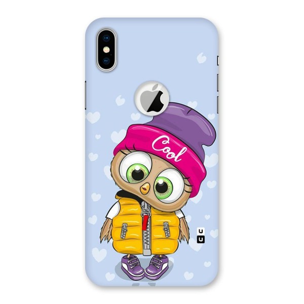 Cool Owl Back Case for iPhone X Logo Cut