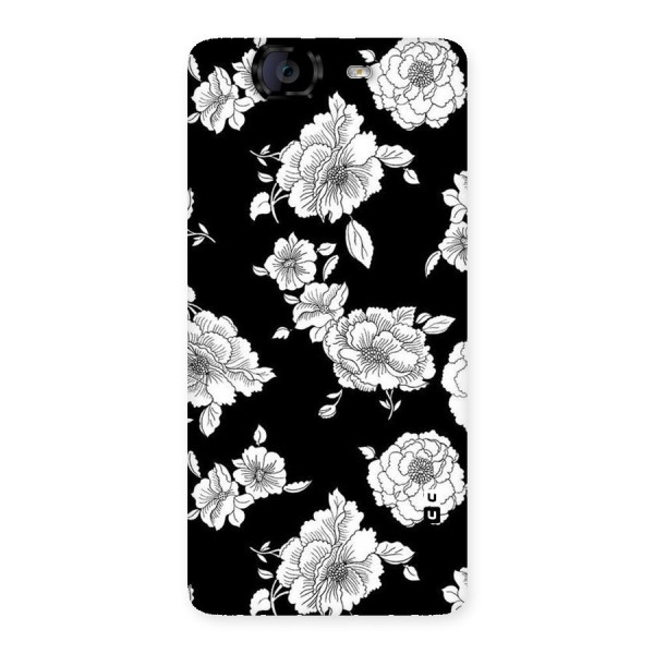 Cool Pattern Flowers Back Case for Canvas Knight A350