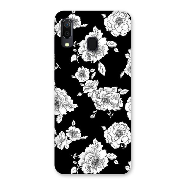 Cool Pattern Flowers Back Case for Galaxy A20