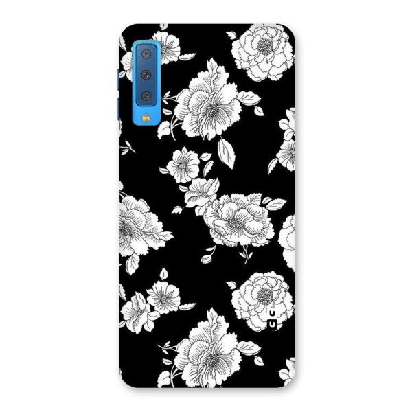Cool Pattern Flowers Back Case for Galaxy A7 (2018)
