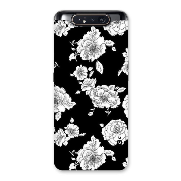 Cool Pattern Flowers Back Case for Galaxy A80