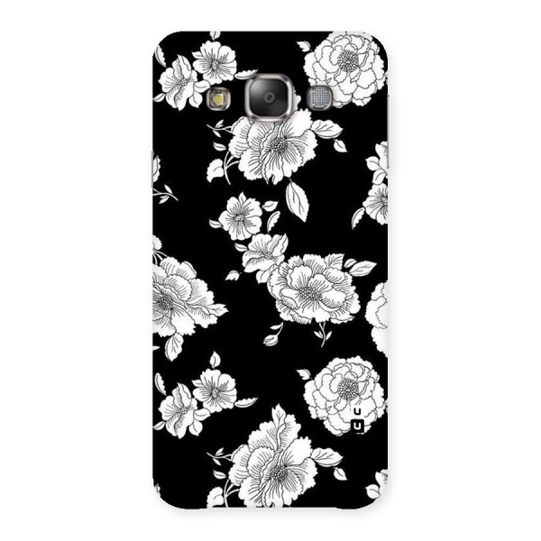 Cool Pattern Flowers Back Case for Galaxy E7