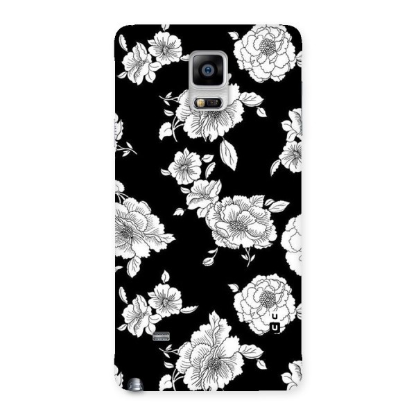 Cool Pattern Flowers Back Case for Galaxy Note 4