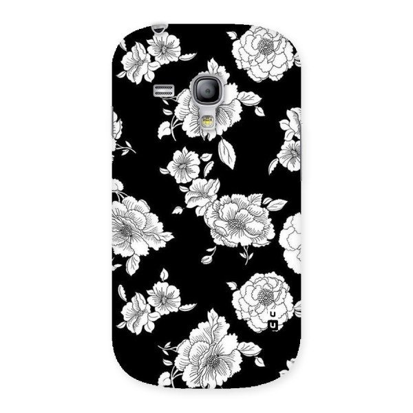 Cool Pattern Flowers Back Case for Galaxy S3 Mini