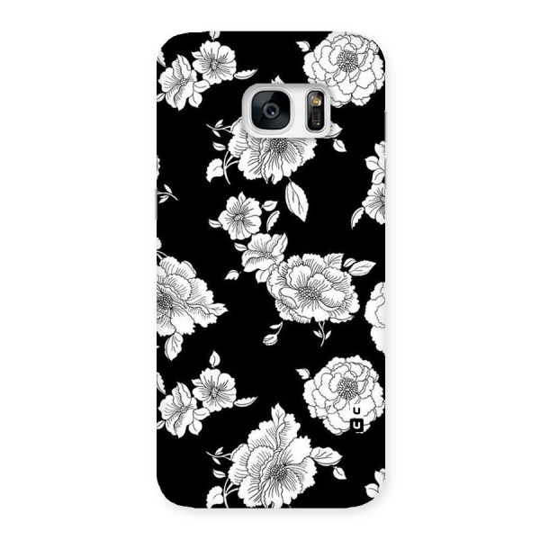 Cool Pattern Flowers Back Case for Galaxy S7 Edge