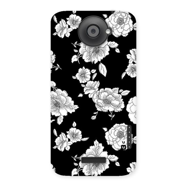 Cool Pattern Flowers Back Case for HTC One X