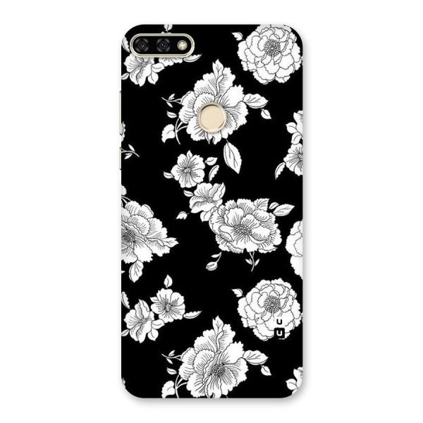 Cool Pattern Flowers Back Case for Honor 7A