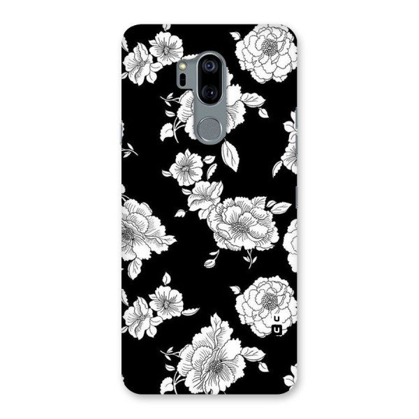 Cool Pattern Flowers Back Case for LG G7