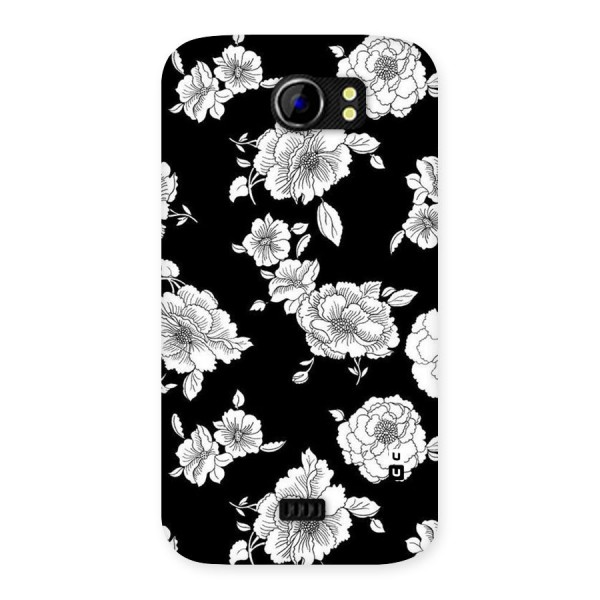 Cool Pattern Flowers Back Case for Micromax Canvas 2 A110