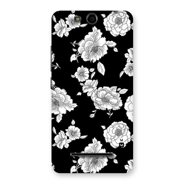 Cool Pattern Flowers Back Case for Micromax Canvas Juice 3 Q392