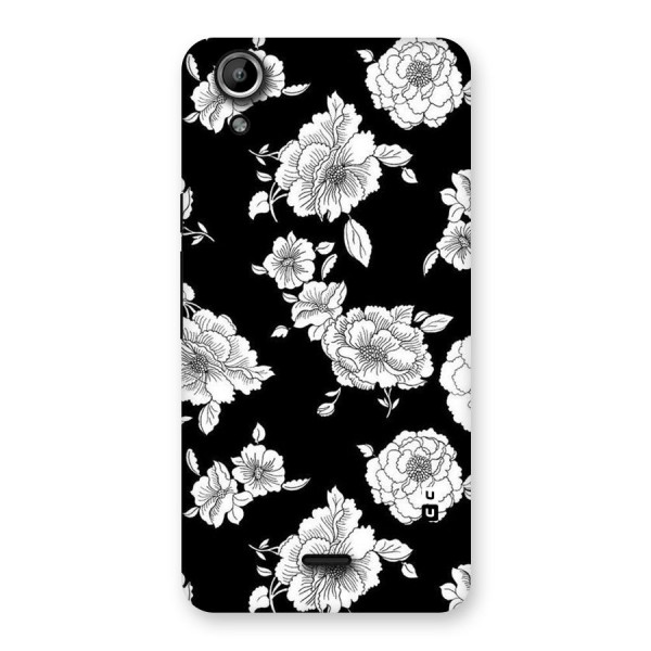 Cool Pattern Flowers Back Case for Micromax Canvas Selfie Lens Q345
