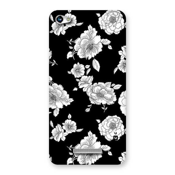 Cool Pattern Flowers Back Case for Micromax Hue 2