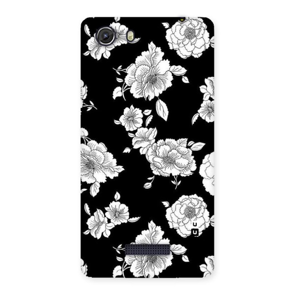 Cool Pattern Flowers Back Case for Micromax Unite 3