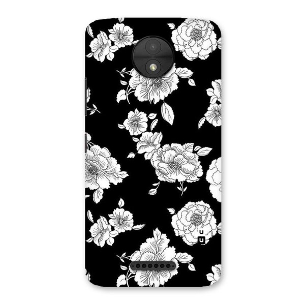 Cool Pattern Flowers Back Case for Moto C