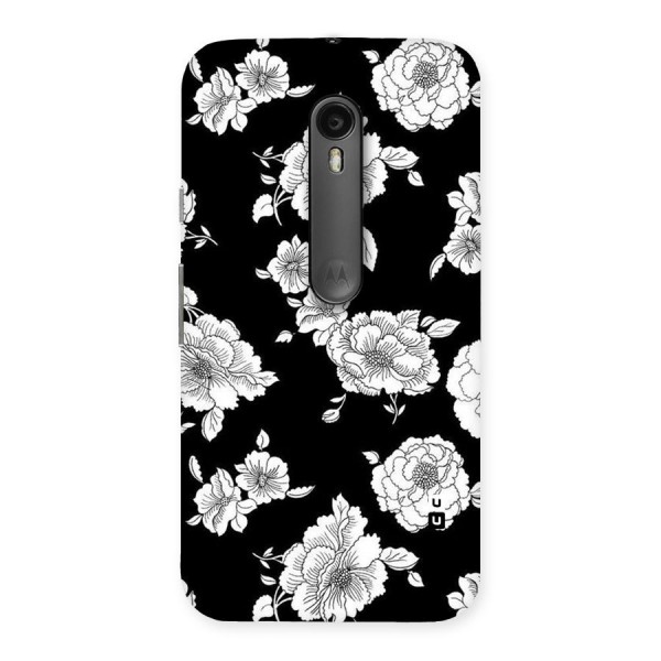 Cool Pattern Flowers Back Case for Moto G3