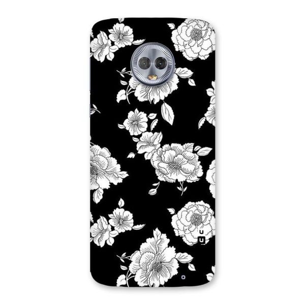 Cool Pattern Flowers Back Case for Moto G6 Plus