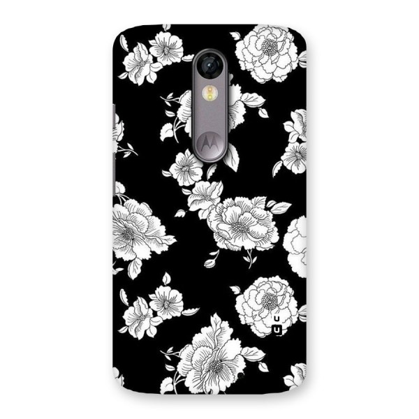 Cool Pattern Flowers Back Case for Moto X Force