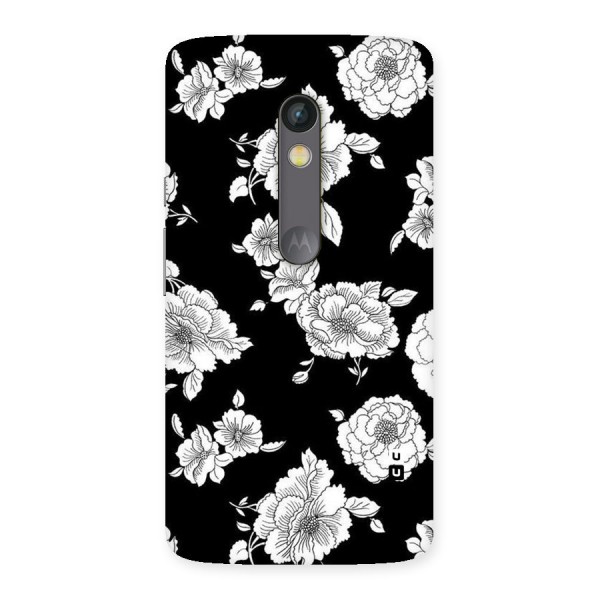 Cool Pattern Flowers Back Case for Moto X Play