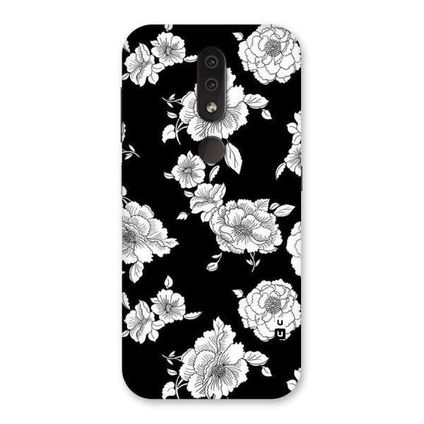 Cool Pattern Flowers Back Case for Nokia 4.2