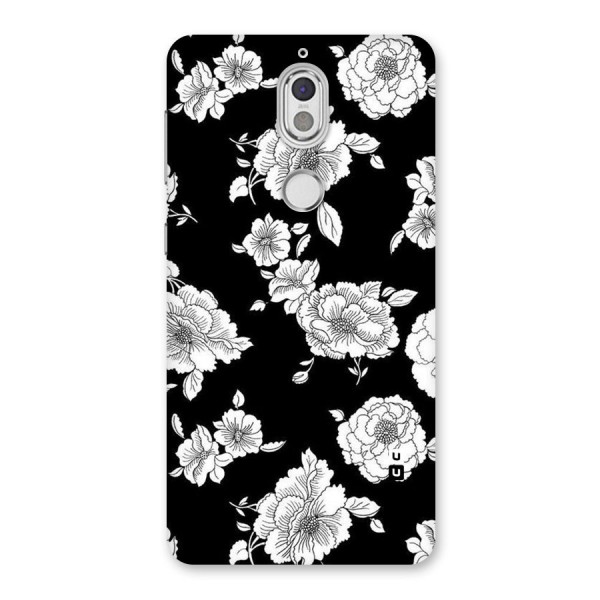 Cool Pattern Flowers Back Case for Nokia 7