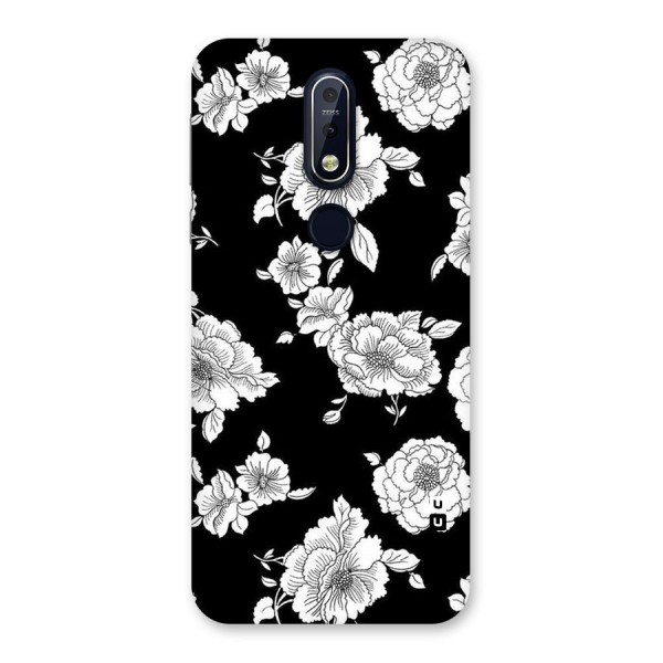 Cool Pattern Flowers Back Case for Nokia 7.1