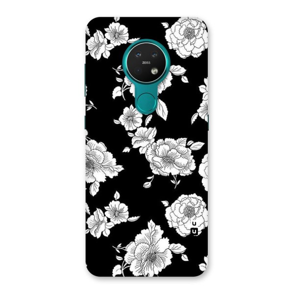 Cool Pattern Flowers Back Case for Nokia 7.2