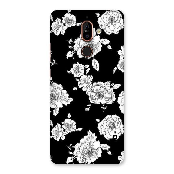 Cool Pattern Flowers Back Case for Nokia 7 Plus