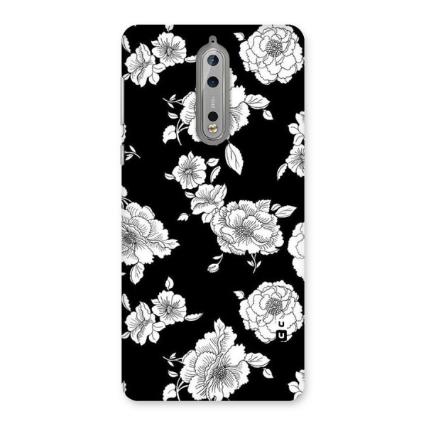 Cool Pattern Flowers Back Case for Nokia 8