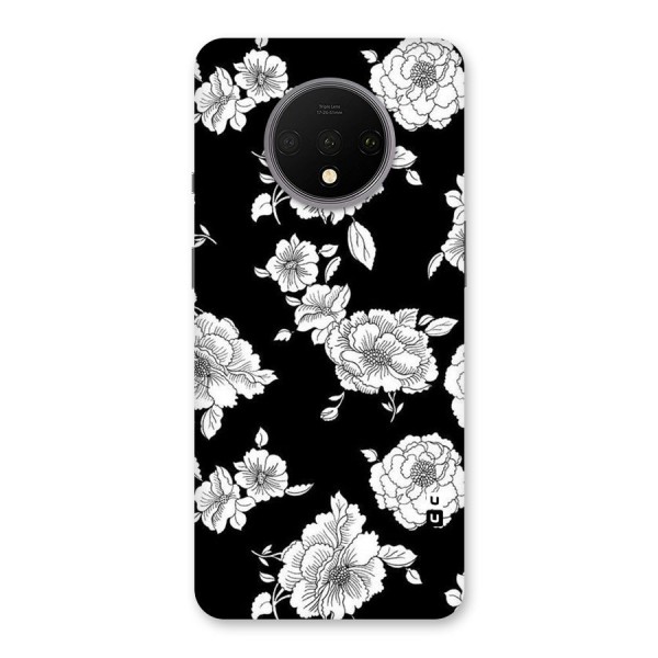 Cool Pattern Flowers Back Case for OnePlus 7T