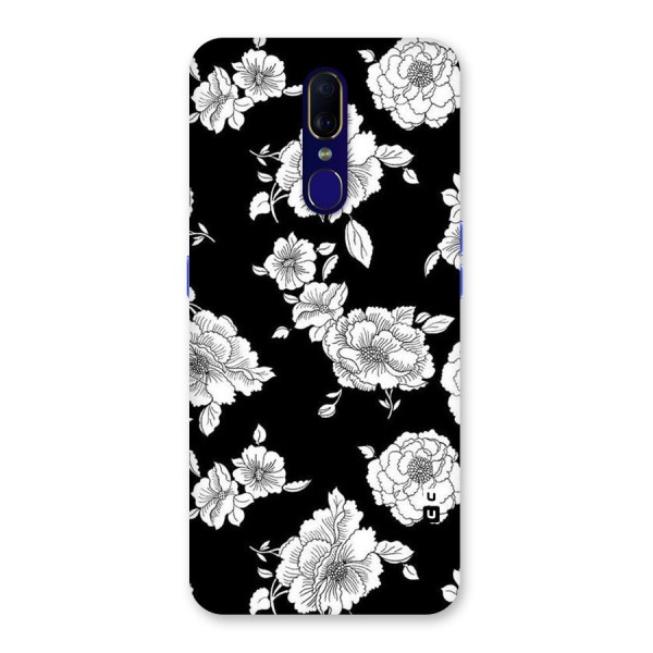 Cool Pattern Flowers Back Case for Oppo A9