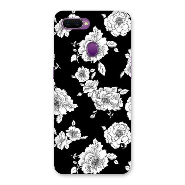 Cool Pattern Flowers Back Case for Oppo F9