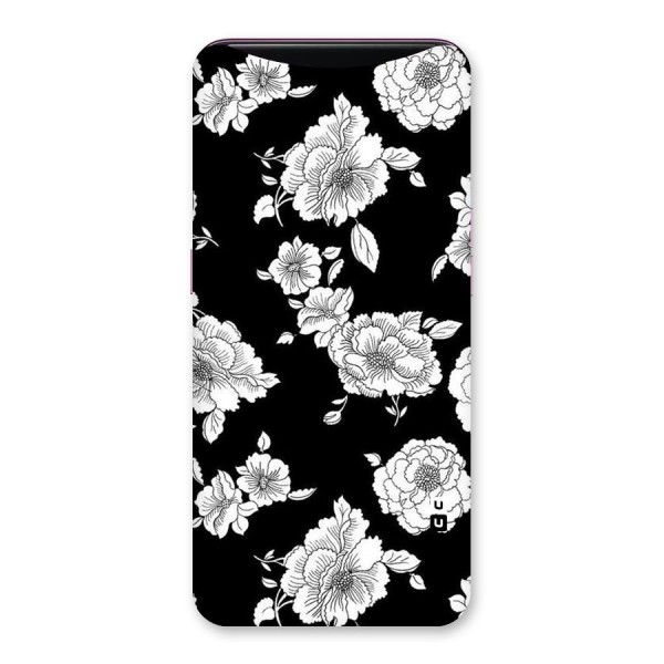 Cool Pattern Flowers Back Case for Oppo Find X