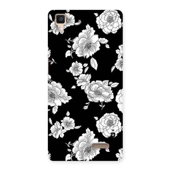Cool Pattern Flowers Back Case for Oppo R7