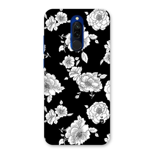 Cool Pattern Flowers Back Case for Redmi 8