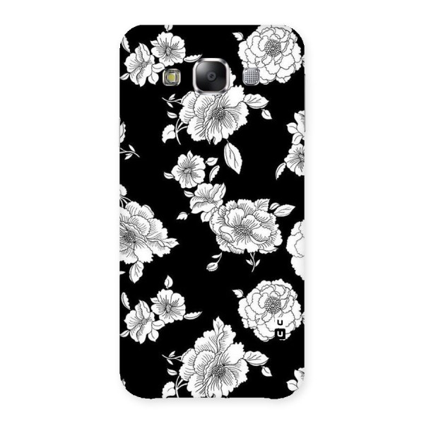 Cool Pattern Flowers Back Case for Samsung Galaxy E5