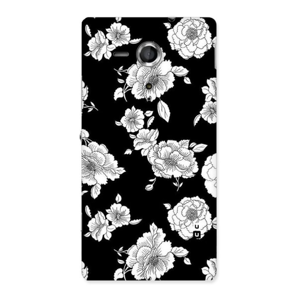 Cool Pattern Flowers Back Case for Sony Xperia SP