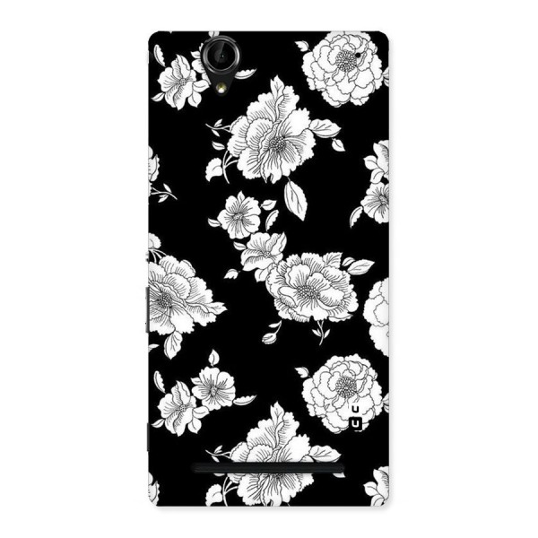 Cool Pattern Flowers Back Case for Sony Xperia T2