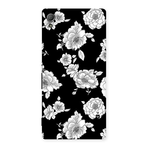 Cool Pattern Flowers Back Case for Xperia Z3 Plus