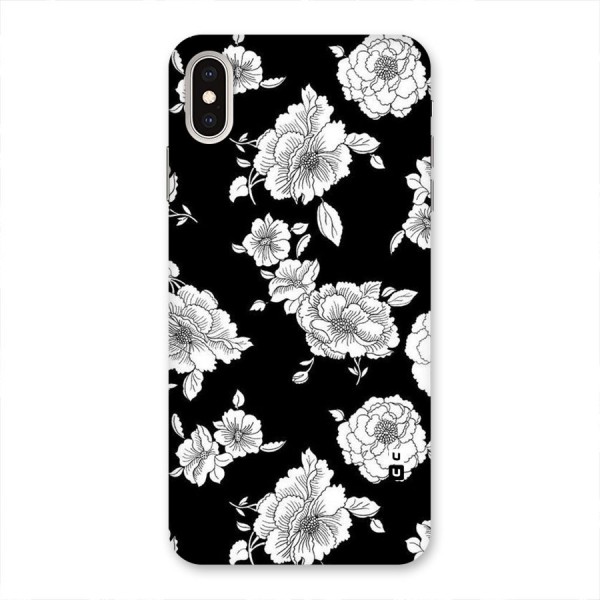 Cool Pattern Flowers Back Case for iPhone XS Max