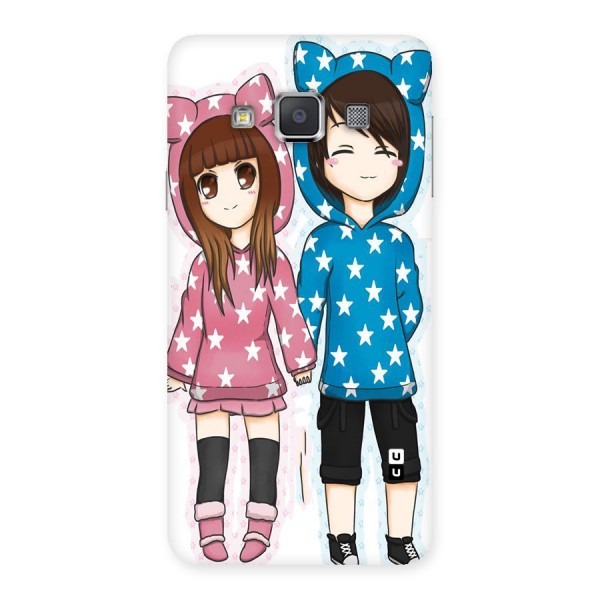Couple In Stars Back Case for Galaxy A3