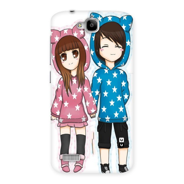 Couple In Stars Back Case for Honor Holly