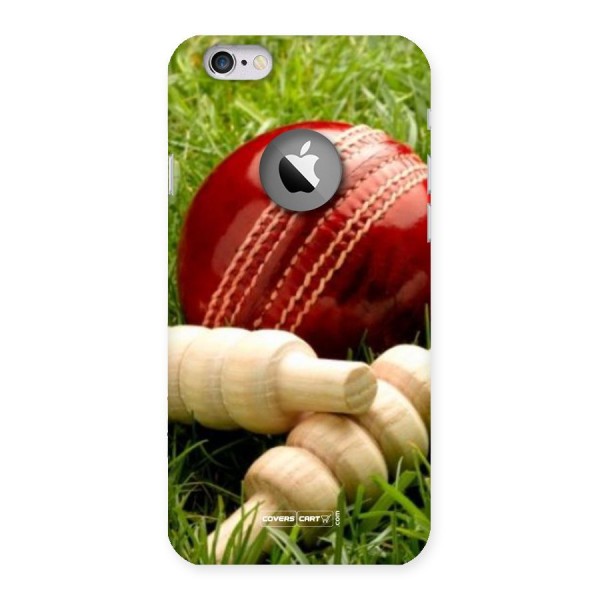 Cricket Ball and Stumps Back Case for iPhone 6 Logo Cut