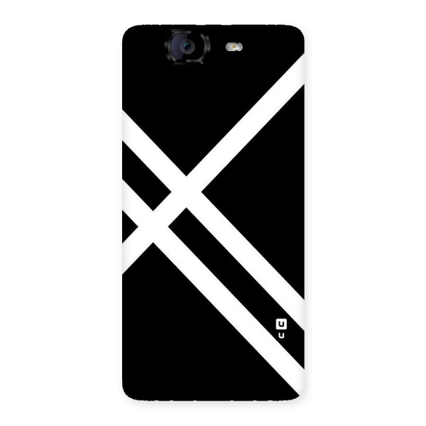 CrissCross Lines Back Case for Canvas Knight A350