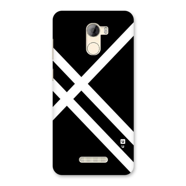 CrissCross Lines Back Case for Gionee A1 LIte