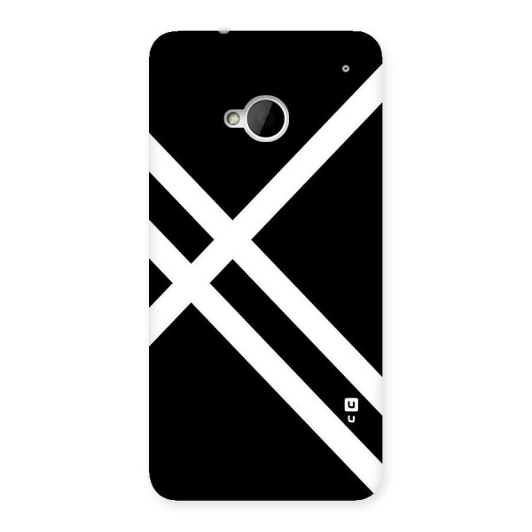 CrissCross Lines Back Case for HTC One M7