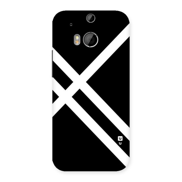 CrissCross Lines Back Case for HTC One M8