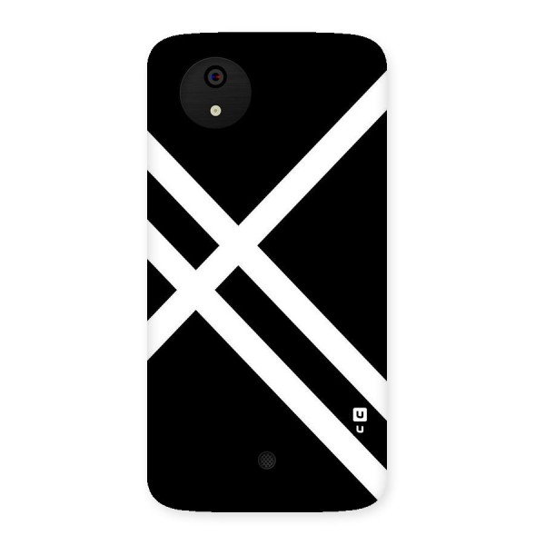 CrissCross Lines Back Case for Micromax Canvas A1