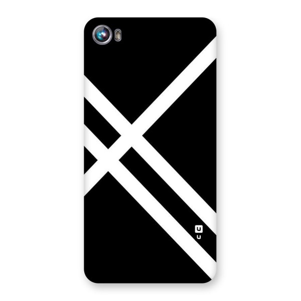 CrissCross Lines Back Case for Micromax Canvas Fire 4 A107