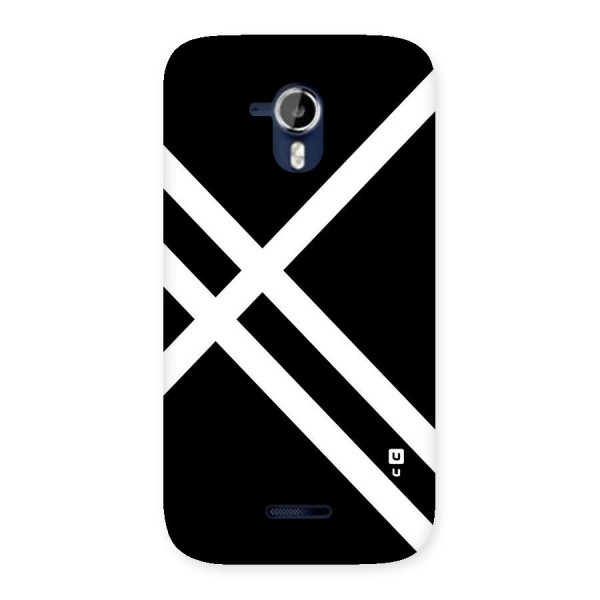 CrissCross Lines Back Case for Micromax Canvas Magnus A117